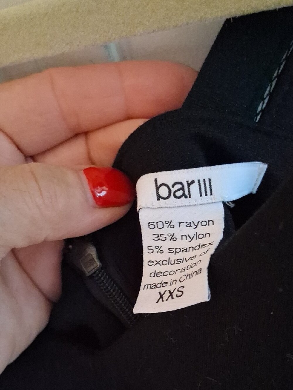 Bar III Black V-Neck Sleeveless  Dress - Picture 2 of 5
